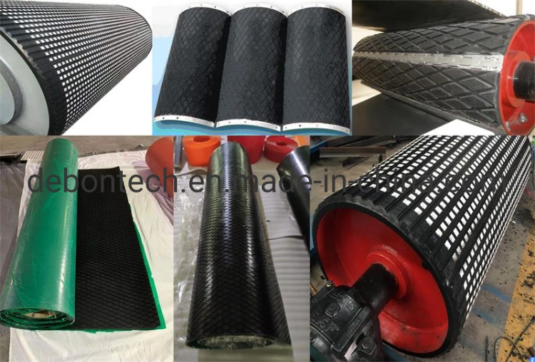 Cold Vuclanized Cn Bonding Layer Back Pulley Lagging Ceramic Rubber Sheet