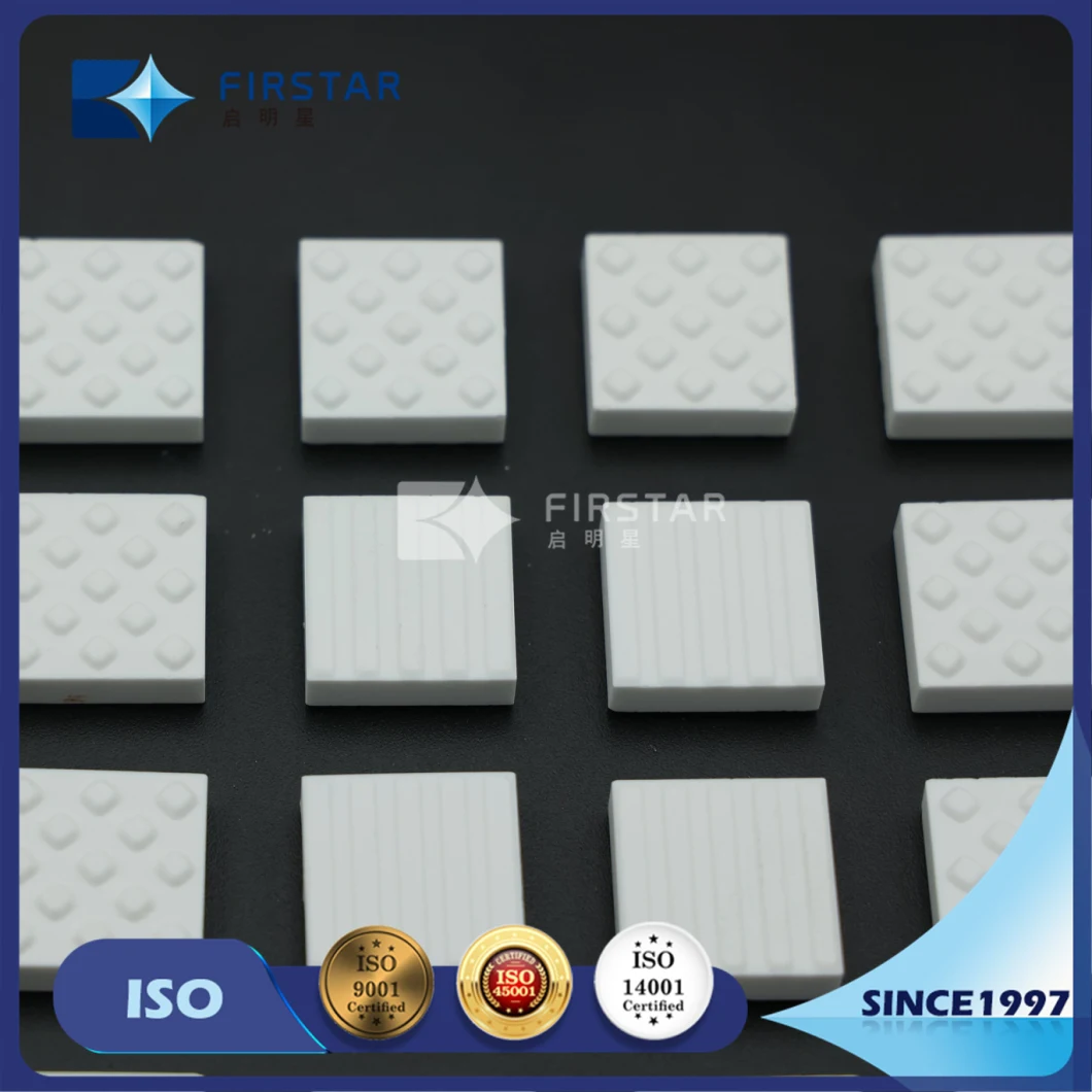 High Hardness Alumina Ceramic Mosaic Square Pieces Sheets for Pulley Lagging Liner From Zibo China